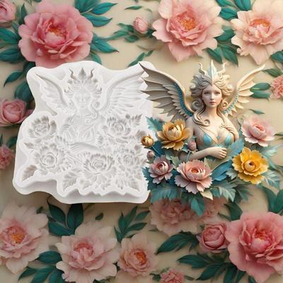 Силиконовые формы Фея цветов Фея бабочка Инструменты для украшения торта из мастики Топпер для кекса Шоколадное ремесло Сахарная паста Полимерная глина
