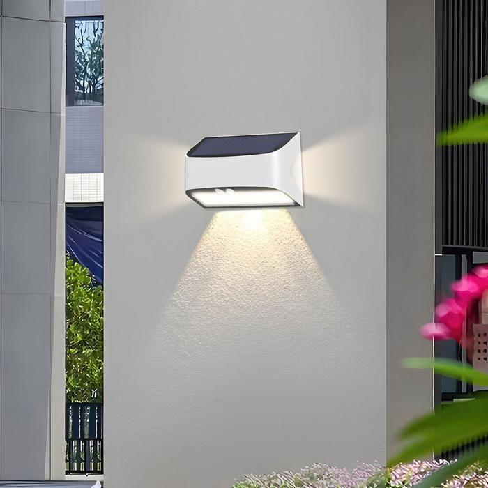 Applique murale solaire LED 6W IP54 blanc