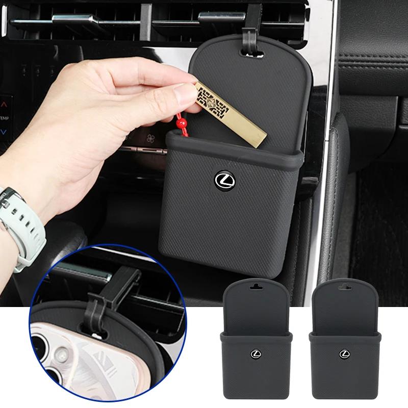 PPFX2 Car Vent Storage Box Storage Bag Tidy Organizer Phone Holder Interior For Lexus F SPORT ES ES300 GS IS GS200 LS LX570 RX300 IS25