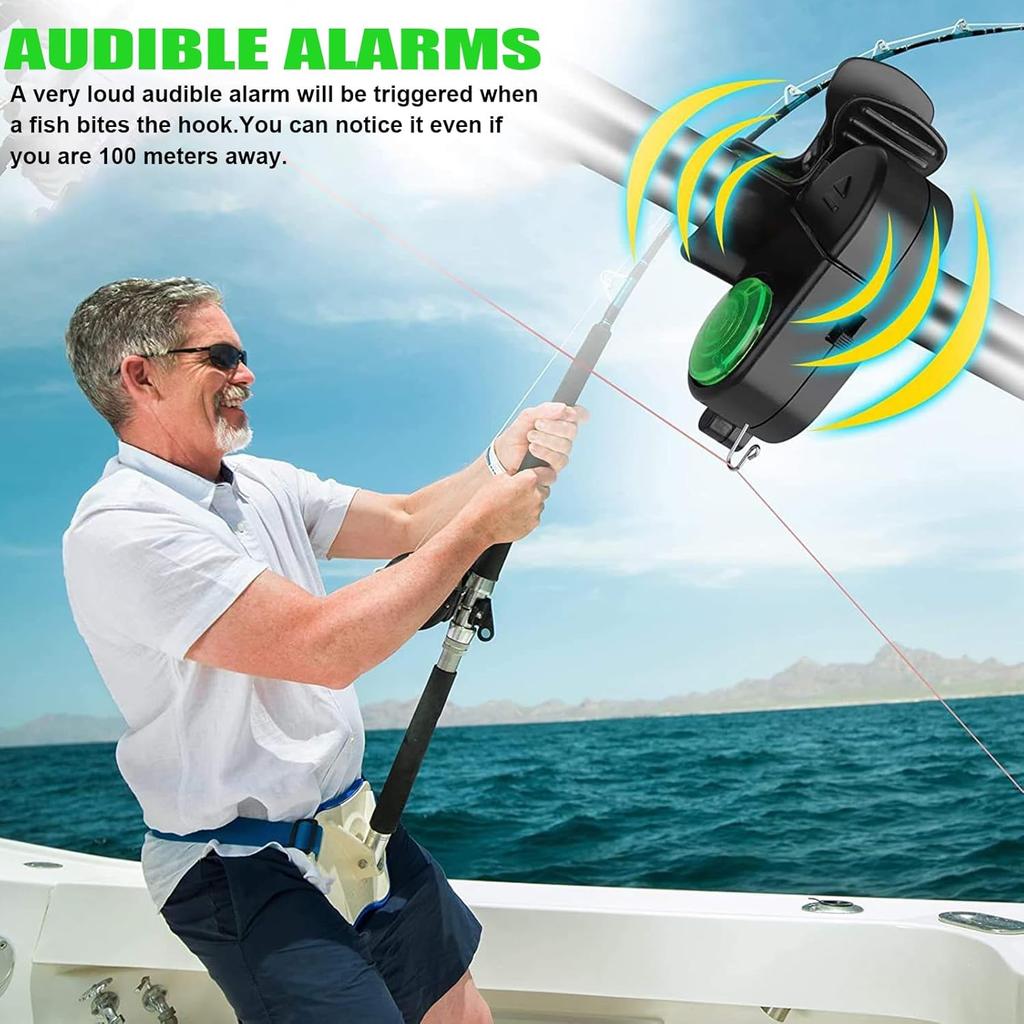 Рыболовный сигнализатор поклевки, Рыболовные сигнализаторы для удилищ, Умные электронные рыболовные колокольчики со светодиодной подсветкой, Улучшенные клипсовые чувствительные звуковые сигнализаторы поклевки