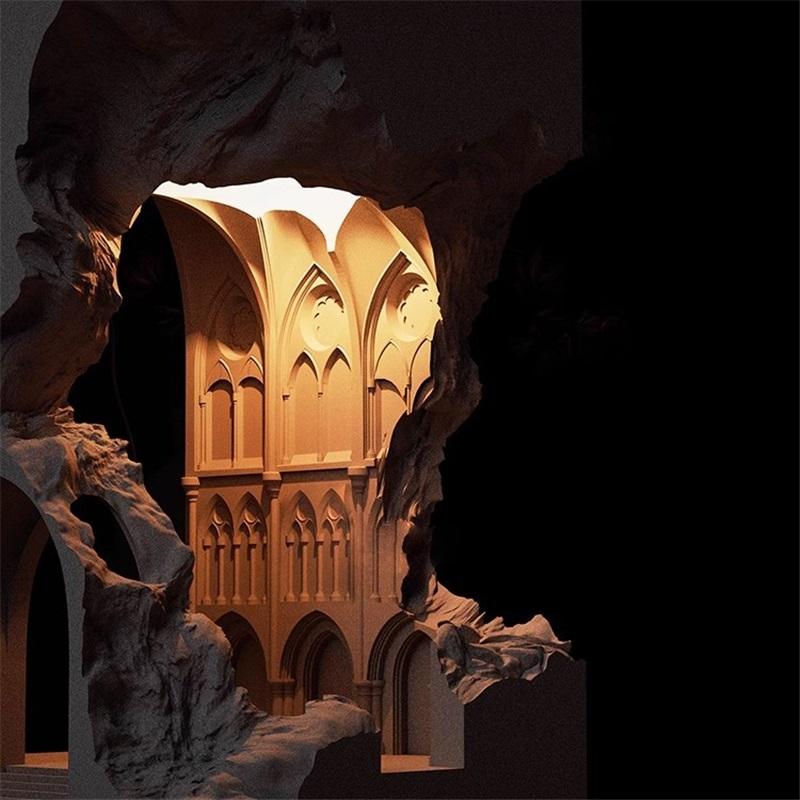 Настольная лампа Notre Dame's Melt Wax, ночник для спальни, настольная лампа из гипса, свеча, лампа для ароматерапии, подарок на день рождения, сувенир