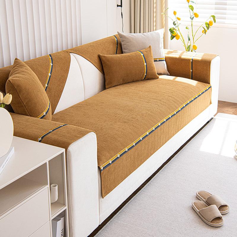 Универсальные чехлы для диванов Four Seasons, синель, чехол для дивана для гостиной, Нескользящая подушка, ковры, спинка дивана, подлокотник, полотенце
