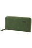 Длинный кошелек с круглой молнией из натуральной кожи зеленого цвета [Dakota] для женщин 30192-50