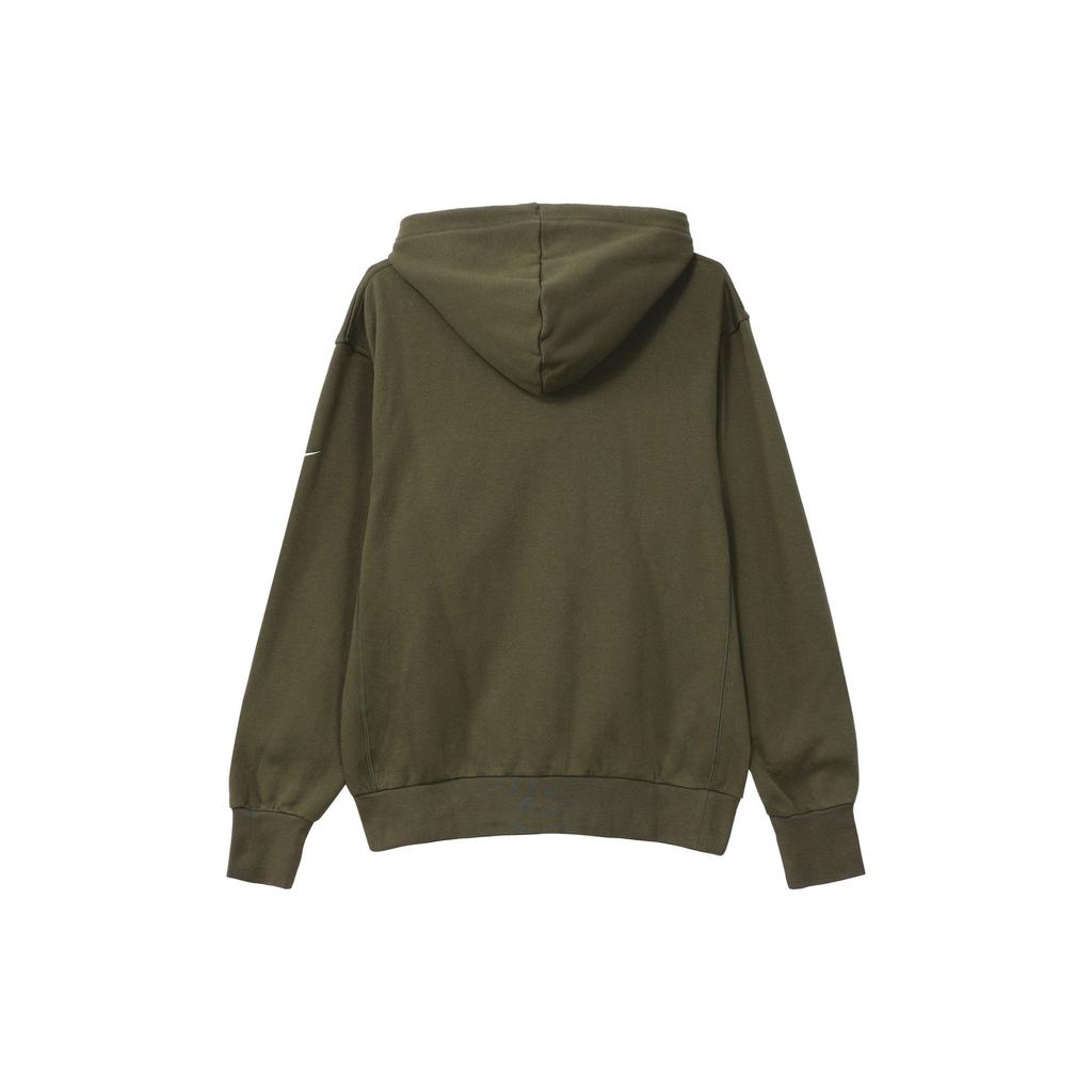 Nike Logo Letter Tag Drawstring Hoodie Women Tops Green FJ4450-325