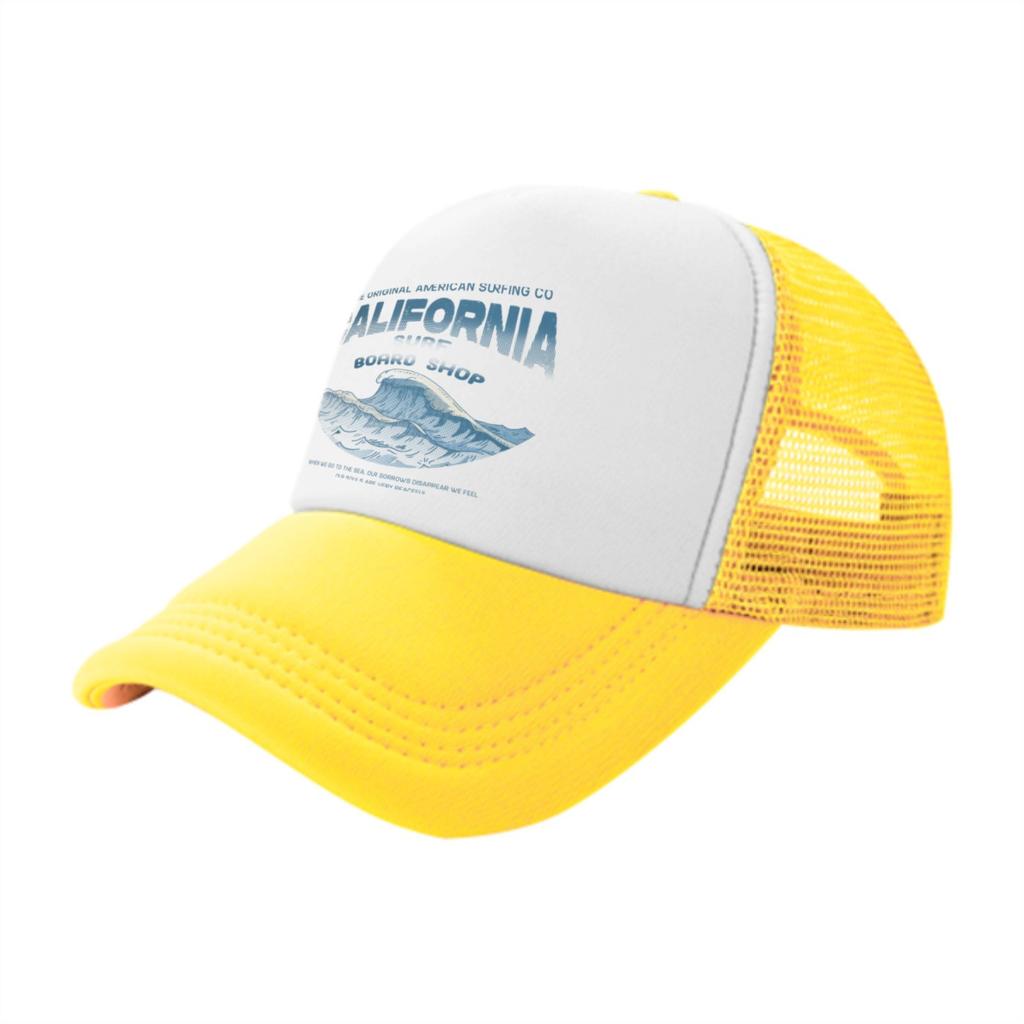 California Surf Shop Trucker Hat Breathable Mesh Baseball Cap Adjustable Outdoor Style