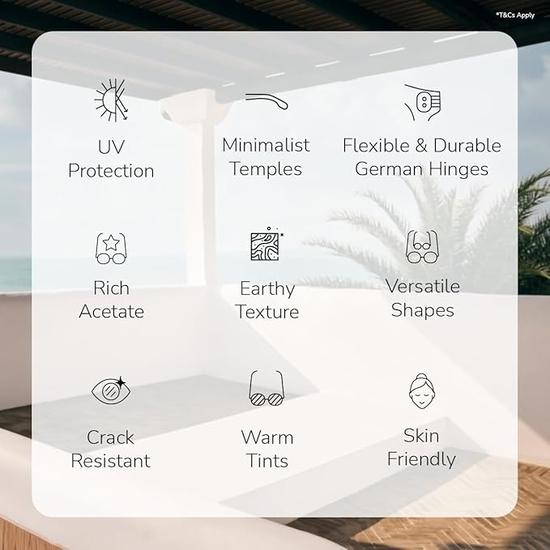 John Jacobs | Стильные и премиальные поляризованные солнцезащитные очки с полной квадратной оправой | Coastline | 100% защита от ультрафиолета | Для мужчин и женщин | Очень широкие | JJ S15556