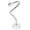 Aluminum Alloy LED Work Wall Light Flexible Gooseneck Table Wall Light (Wiring 110‑240V) Silver 6000K