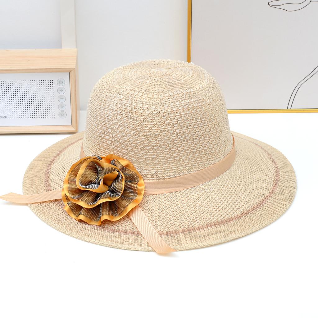 Летняя солнцезащитная шляпа, женская пляжная шляпа с бантом, уличная солнцезащитная шляпа с защитой от ультрафиолета для прогулок