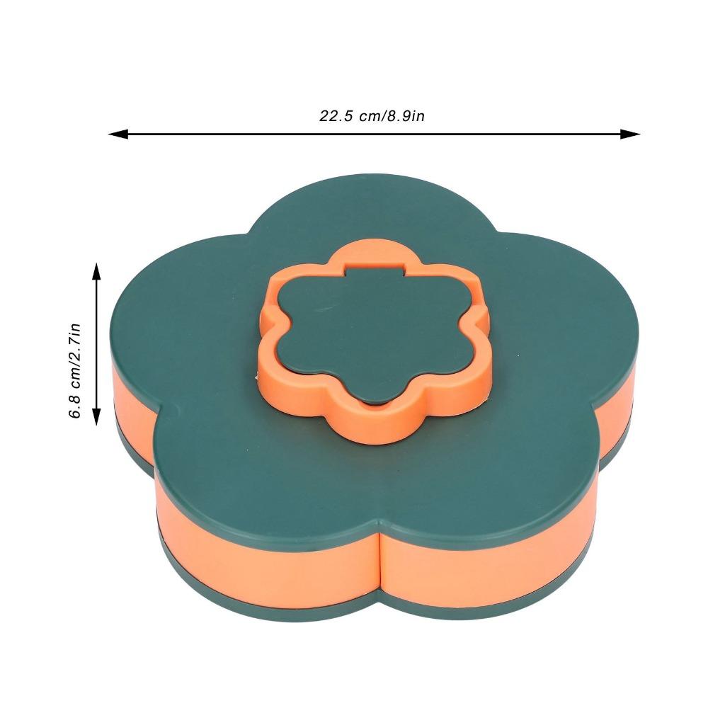 Multi-layer Candy Tray Double Layer Nut Plate 360 Rotating Storage Organizer Fruit Serving