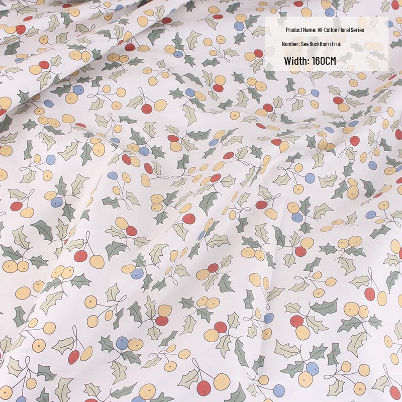 Тщательно отобранная хлопковая саржа с цветочным принтом для детского платья и детского постельного белья