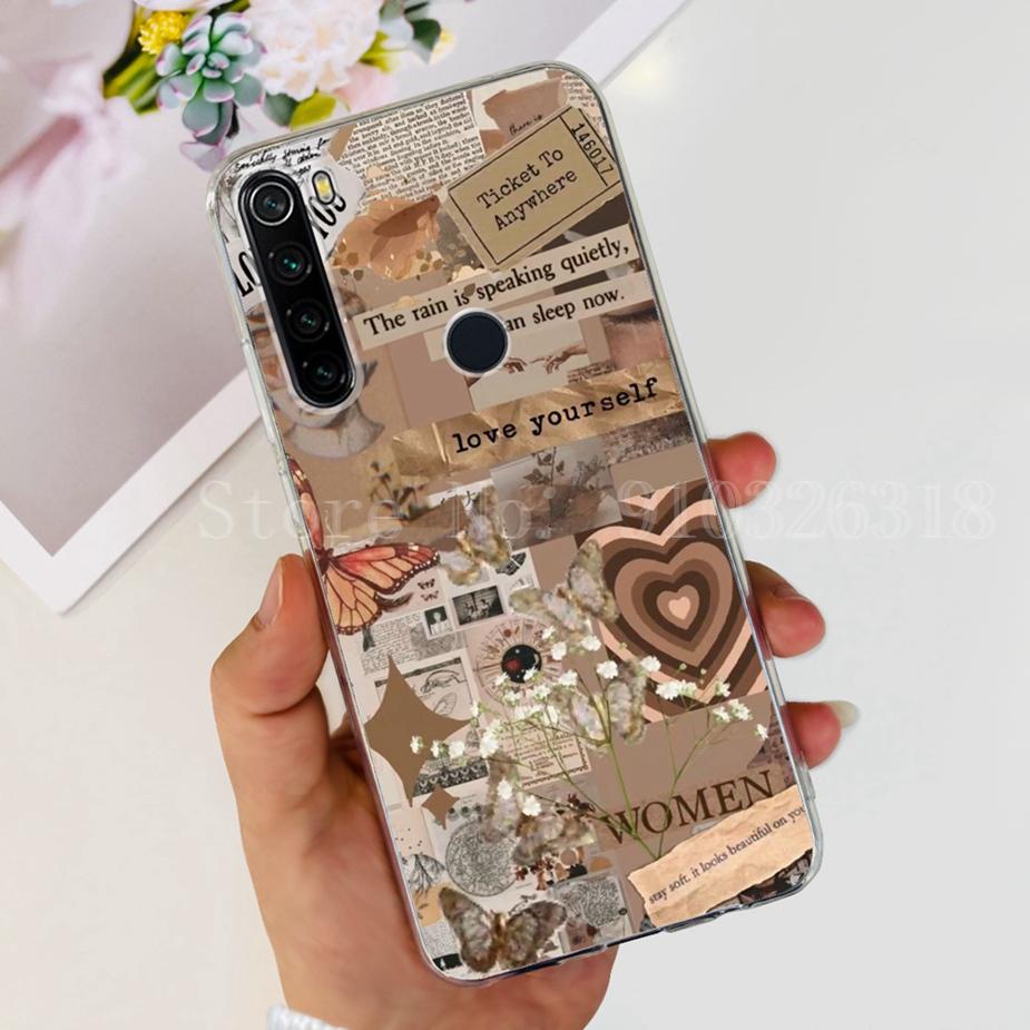 Чехол для Xiaomi Redmi Note 8 Redmi Note 8T Прозрачный Силиконовый Мягкий Тонкий Чехол для Телефона Для Xiaomi Redmi Note 8 Pro Note8 Задняя Крышка Capa