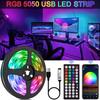 RGB 5050 LED Strip Light Remote App Control TV Led Backlight Flexible Ribbon Tape USB 5V Led Light for PC Gaming Room Decoration