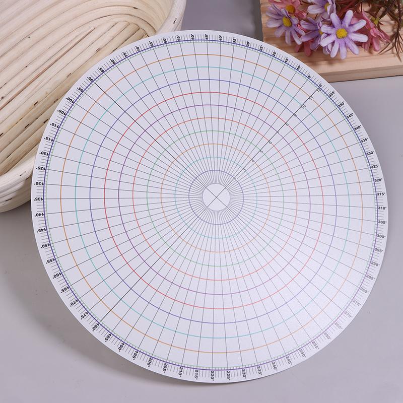 26 см Керамический круглый делитель Круговая карта равных частей Сделай сам Керамическая подглазурная роспись Вспомогательная подкладка Инструмент для рисования