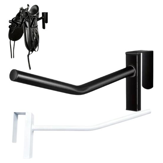 Saddle Wall Mount Portable Horse Rack, Hangs on Stall Walls or Doors, No Drill Hanger Rack Removable Holder, for Western English Storage