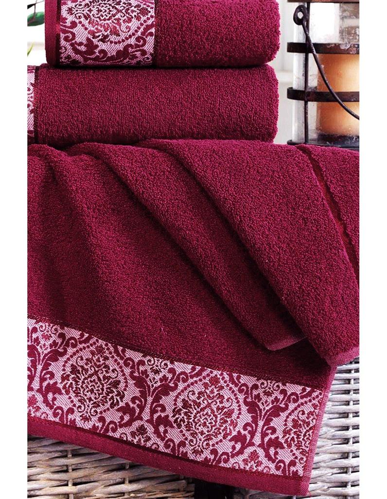 OTTOMAN Set of 2 Bath and Face Towels Cotton High Quality Turkish Towel