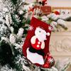 Embroidered  Snowman Christmas Stockings New Year Christmas Tree Fireplace Decoration Gift Socks