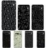 Роскошный TPU Чехол для Телефона Google Pixel 9 8 8A 7 7A 6 Pro XL 6A 5G Физика Химия Математика Черный Мягкий Задний Чехол