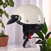 Retro Motorcycle Half Helmet, Scoop Helmet Cruising Motorcycle Helmet