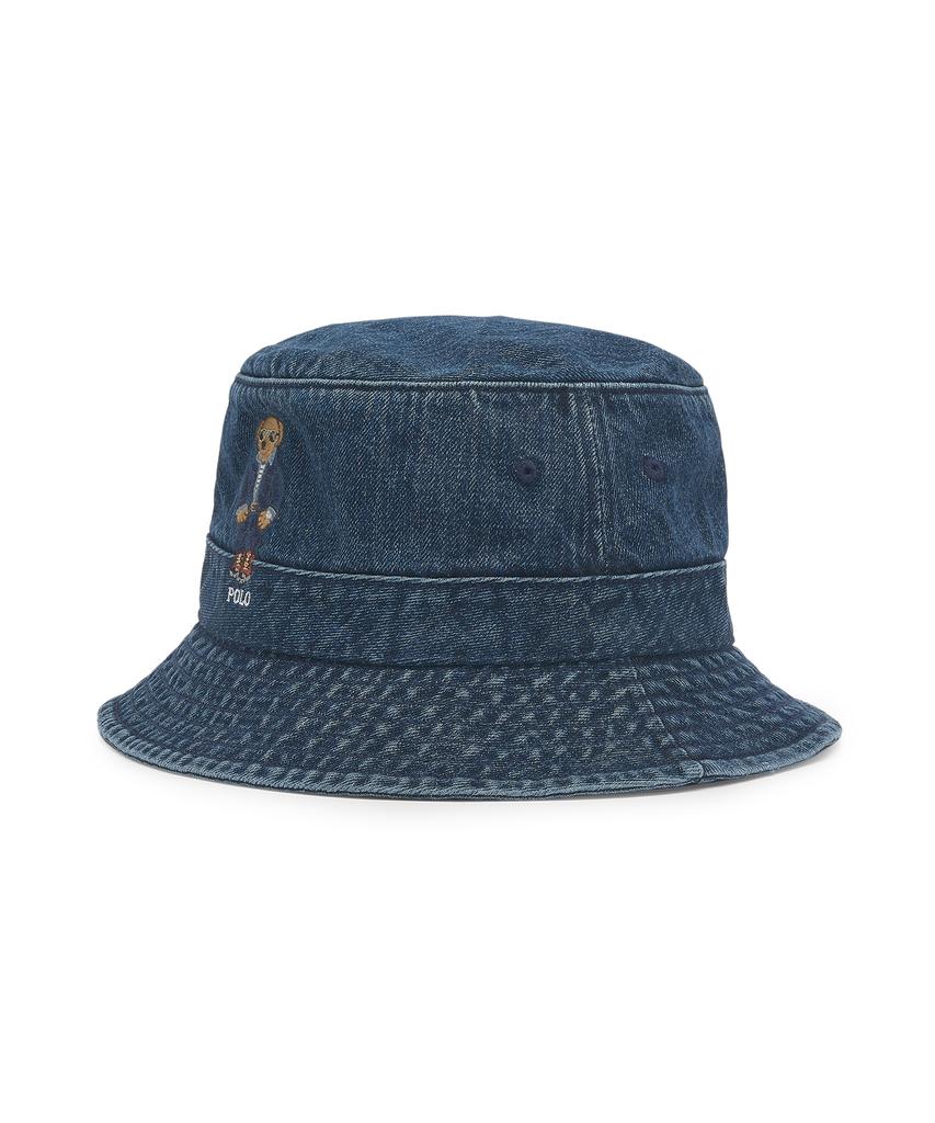 POLO RALPH LAUREN Джинсовая панама с изображением медведя Polo - Bru