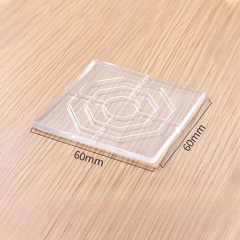 Transparent Silicone Furniture Foot Mat Table Legs Sofa Feet PU Paste Sheet Table Corner Bed Corner Anti-collision Bed Legs Mute Anti-slip Mat