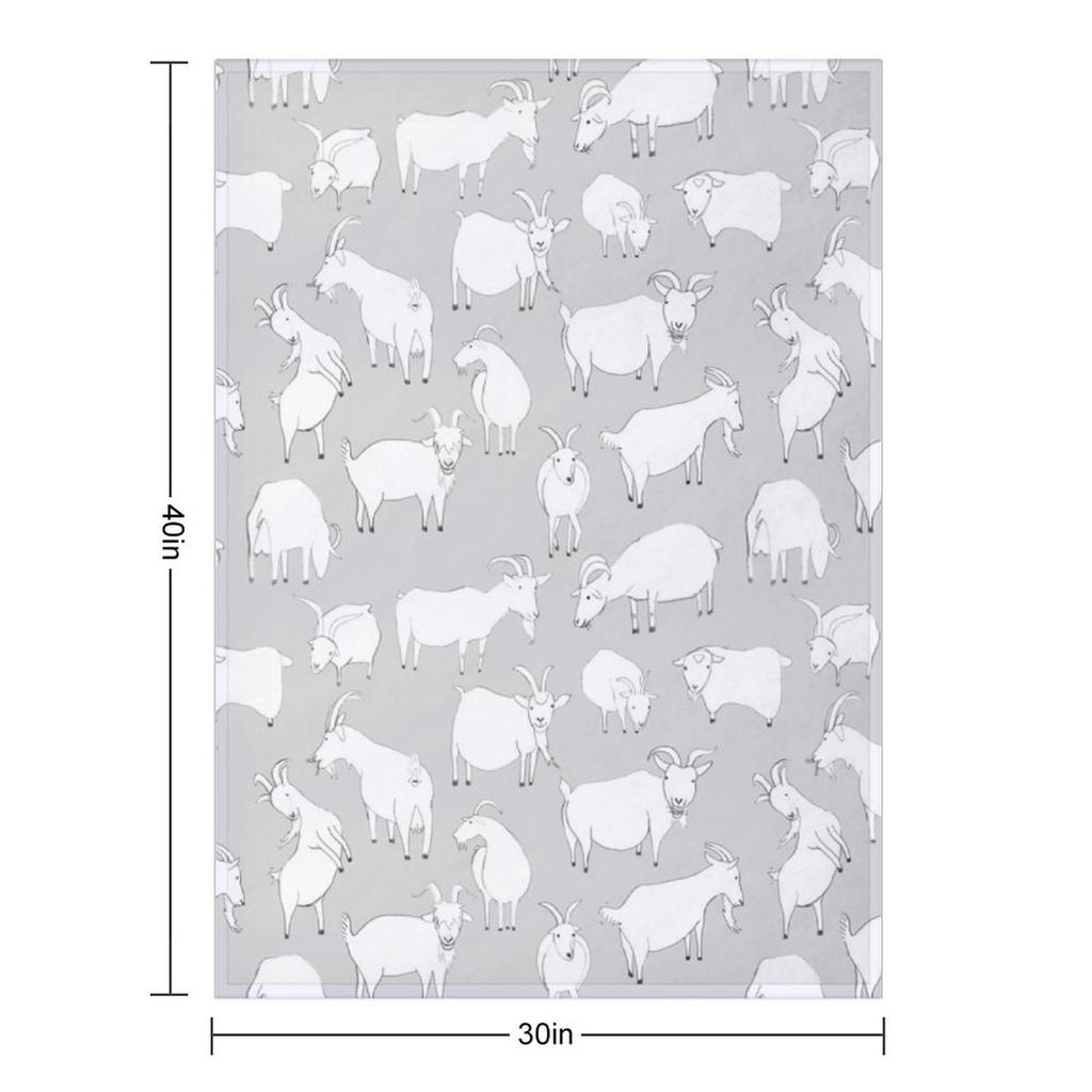 Charity Fundraiser - GreyGoats Throw Blanket Plush Custom Comforter For Decorative Sofa Blankets