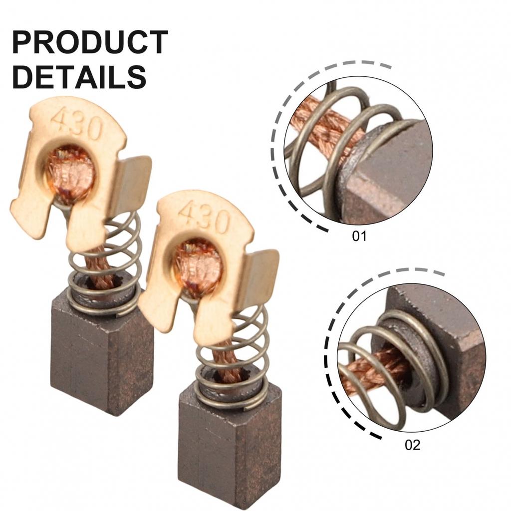 Размер 7*7*10 мм Угольные щетки Углеродные 2 шт Угловая шлифовальная машина