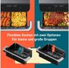 Фритюрница Cosori Dual Blaze Twin Fry 10l schwarz/silber (CAF-TF101S-AEU)