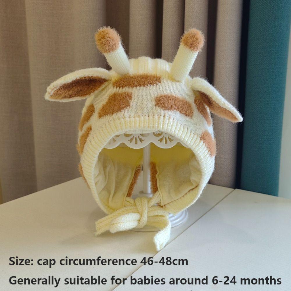 Warm Cartoon Baby Hat Cotton Girl's Ear Protection Cap Cute Baby Cap Winter
