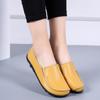 2024 Non Slip Flat Shoes for Woman Soft Casual Women Shoes Genuine Leather Lightweight Slip On Women Loafers Plus Size Zapatos