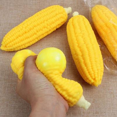 Игрушка-сквиш в виде кукурузы Реалистичная поддельная кукуруза Игрушка для снятия стресса Офисный стол Эластичная
