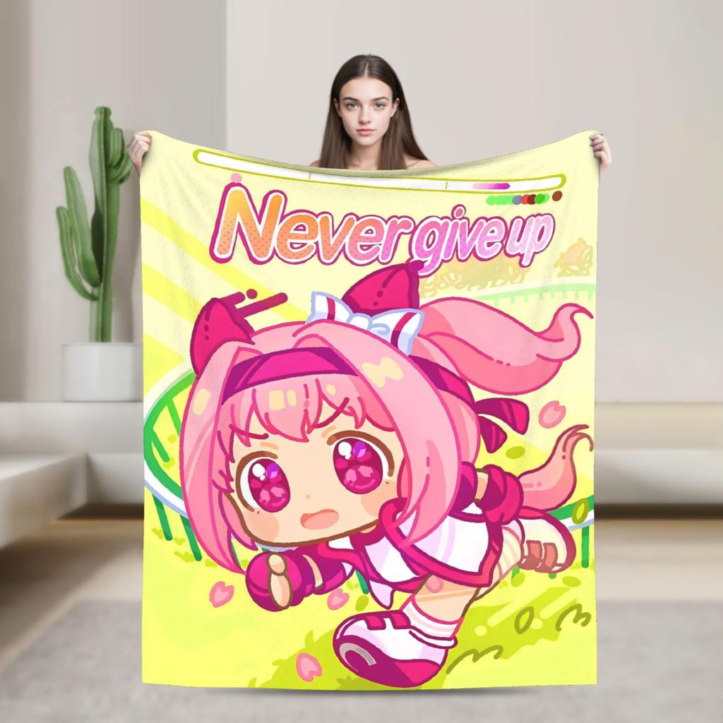 Умамусуме Претти Дерби Хару Урара Теплое Мягкое Одеяло Самолет Путешествие Плюшевое Плед Одеяло Спальня Фланелевое Покрывало Диван Кровать Покрывало