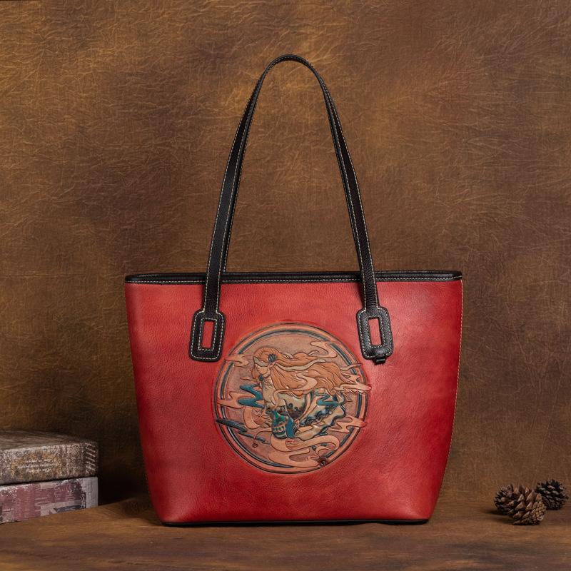 Большая сумка подмышки Большая вместительная верхняя часть Сумка для мамы Винтажная большая сумка для девочек