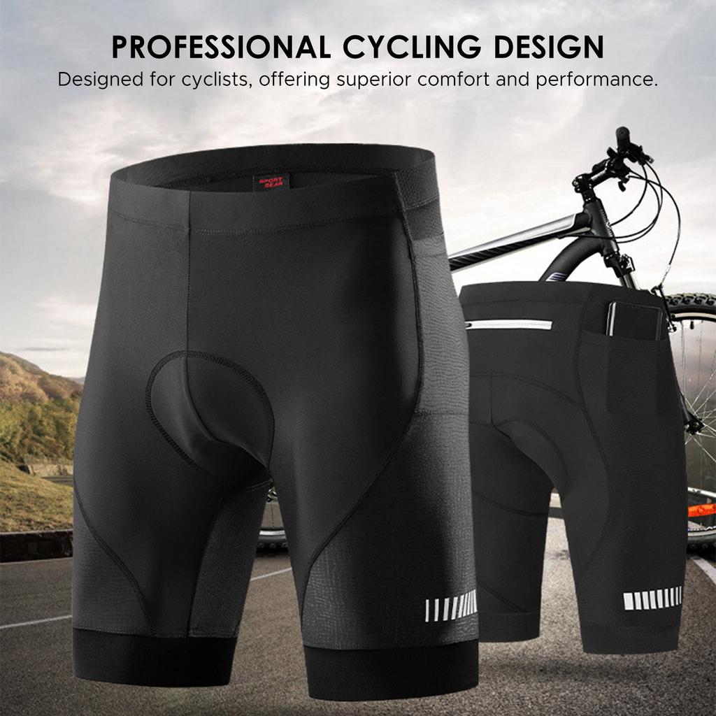 Men"s Bike Shorts with Padding Breathable and Evaporates Sweat Silicone Cushion Mountain Bike