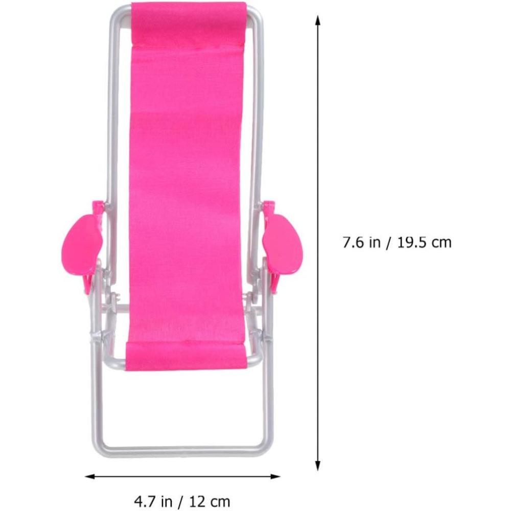 2 шт., мини складные шезлонги для детей, кукла, домашняя мебель, модель аксессуаров, миниатюрный складной шезлонг, игровой набор