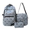 Korean Bow Knot Girl Backpack Set of 3 Large Capacity Casual Daypack Ins Style Cute Student Bookbag Travel Bag