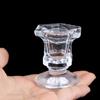 Прозрачный хрустальный изящный аксессуар для свечи Подсвечник Подставка для свечи Основание для свечи Подсвечник