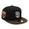 Кепка 59FIFTY MLB Сан-Диего Падрес SD Черная Боковая нашивка Под козырьком Эксклюзив ONSPOTZ и Кепка 5950 Боковая нашивка Прямой Плоский козырек Глубокая BB Кепка УФ