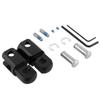 Kijima HD-05267 Motorcycle Parts Step Up Bracket 2 Left and Right Set Black Harley Series