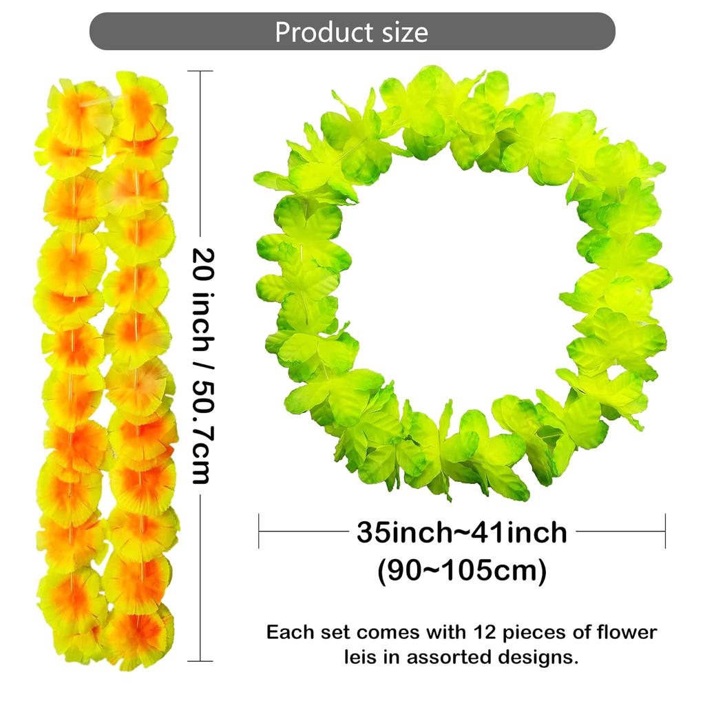 Premium Polyester Flower Necklace With Colorfast Design Festival Party Essential Cultural Roleplay Accessory