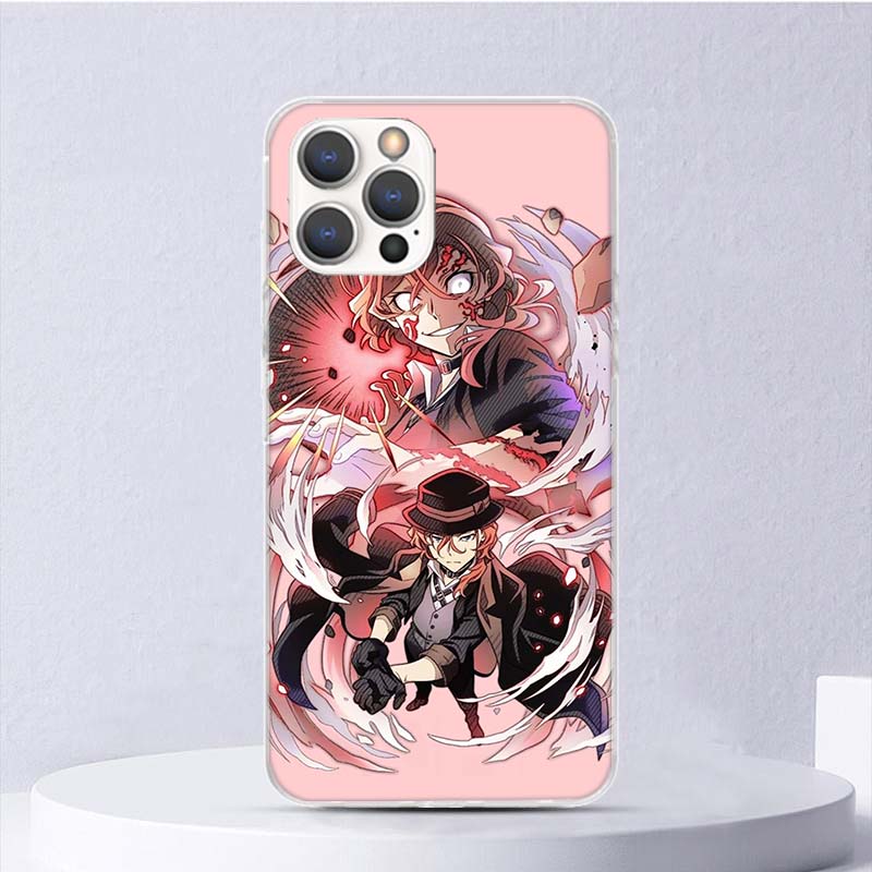 Мягкий чехол Bungo Stray Dogs Накахара Чуя для iPhone 16 17 Air 16E 15 Plus 11 12 13 Mini 14 Pro Max Чехол для телефона Apple 7 8 SE Co
