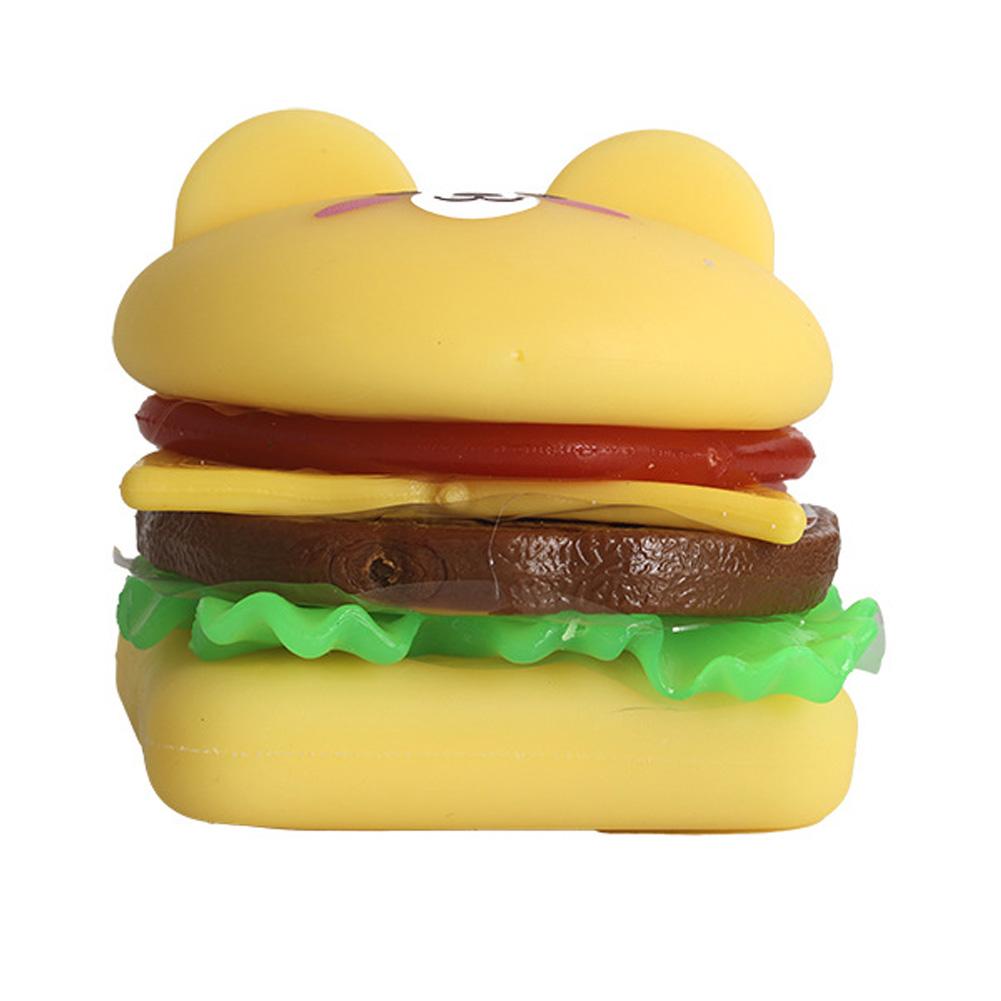 Cartoon Squeeze Toy Cute Animal Hamburger Stress Relief Toy DIY Stacking Food Squeeze Toy Gifts For Boys Girls