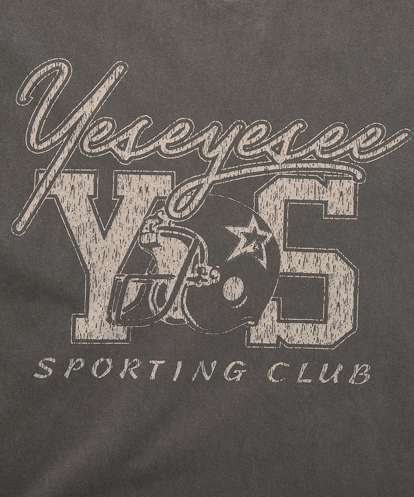 YESEYESEE Y.E.S Спортивный клуб Футболка Угольный