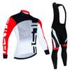 2023 Pro Winter Thermal Fleece Cycling Jersey Sets Long Sleeve Bicycle Clothing MTB Bike Wear Maillot Ropa Ciclismo Cycling Suit