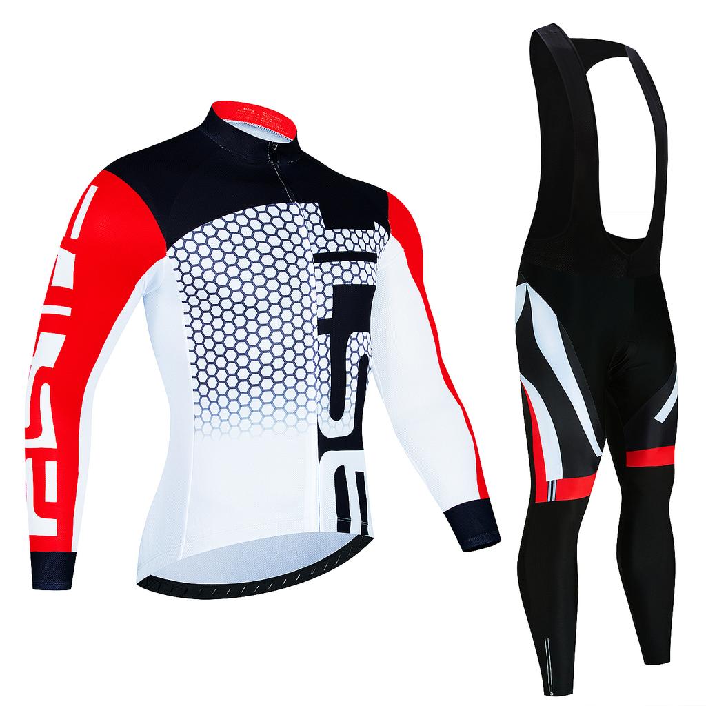 2023 Pro Winter Thermal Fleece Cycling Jersey Sets Long Sleeve Bicycle Clothing MTB Bike Wear Maillot Ropa Ciclismo Cycling Suit