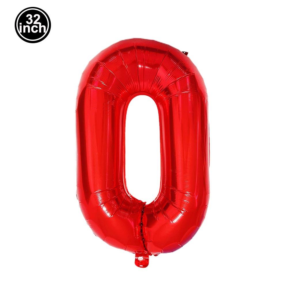 Multi Color Large Numbers 7 Balloon 32Inch 1 2 3 4 5 6 7 8 9 Birthday Ball Red Digit Bachelorette Balloons Figure Golob Balloons