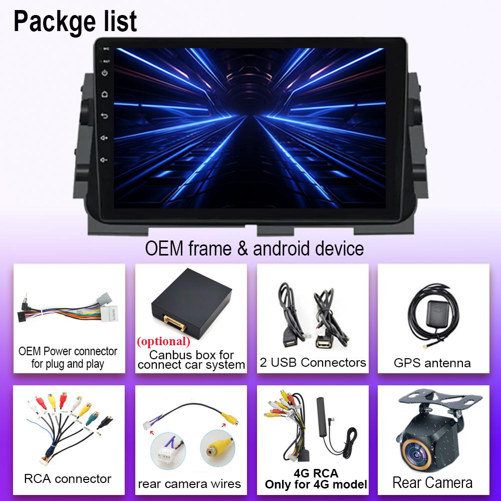 Android 14 Для Nissan Micra Kicks 2017 - 2019 Автомагнитола Стерео Головное устройство GPS Carplay Мультимедийный Видеоплеер Навигация Не 2din