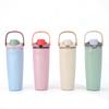 Fashion thermos cup Large capacity bouncing fruit cup Outdoor portable accompanying portable sports water cup