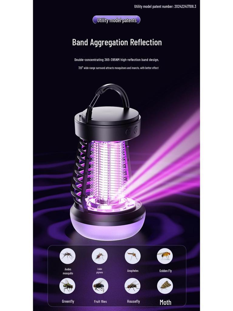 2025 High-Power Outdoor Mosquito Killer Lamp for Camping and Home Use