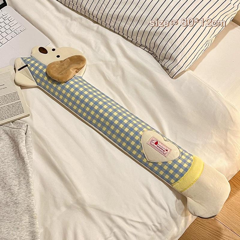 Long Hot Water Bag Cute Plush Water Injection Hot Water Bag for Girls Foot Warmer Heating Pad for Belly Hot Compress