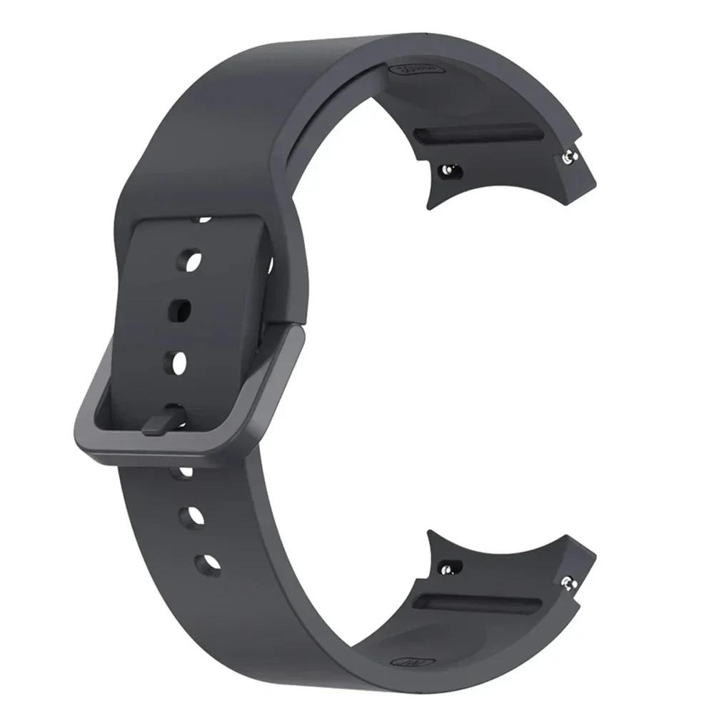 Силиконовый Кожаный Браслет Для Samsung Galaxy Watch 7 6 5 Pro 40мм 44мм Ремешок Watch 6 4 Classic 47/43/46мм Ремешок Correa Ремешок Для Часов